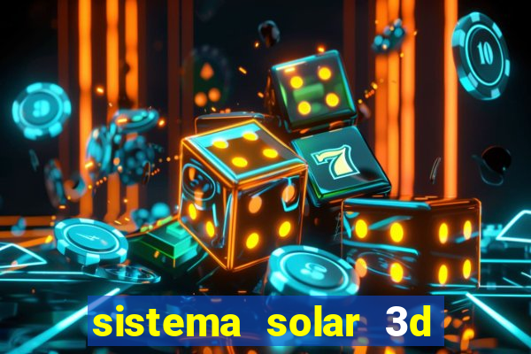 sistema solar 3d em movimento